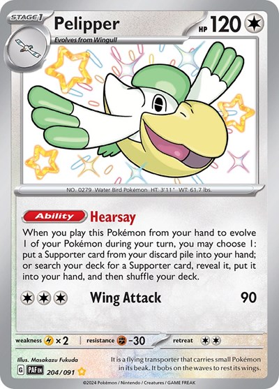 Pelipper #204 Paldean Fates