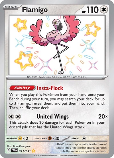 Flamigo #211 Paldean Fates