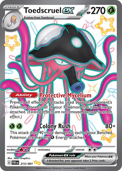 Toedscruel ex #213 Paldean Fates
