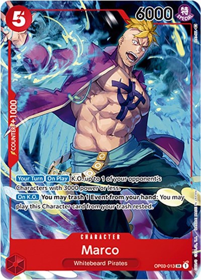 Marco (Japanese 1st Anniversary Set) #OP03-013 One Piece Promotion Cards