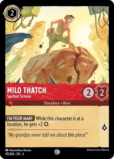 Milo Thatch - Spirited Scholar #115 Into the Inklands