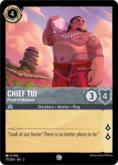 Chief Tui - Proud of Motunui #171 Into the Inklands