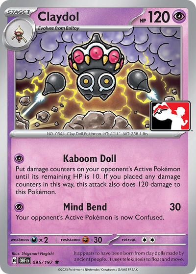 Claydol #95 Prize Pack Series Cards