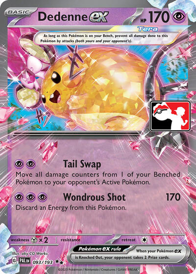 Dedenne ex #93 Prize Pack Series Cards