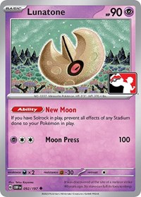Lunatone #92 Prize Pack Series Cards