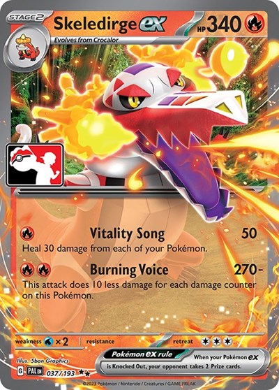 Skeledirge ex #37 Prize Pack Series Cards