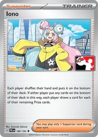 Iono #185 Prize Pack Series Cards