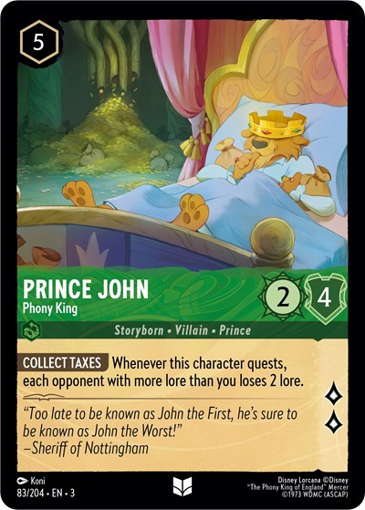 Prince John - Phony King #83 Into the Inklands