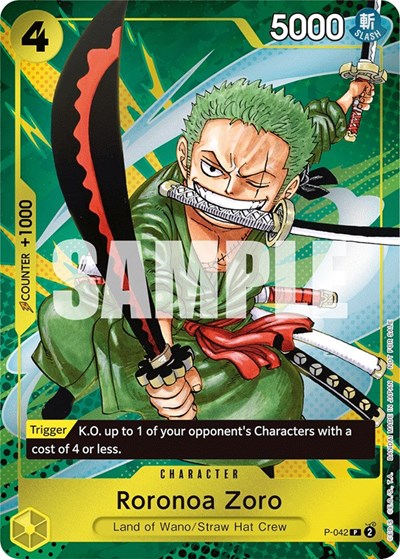 Roronoa Zoro (Event Pack Vol. 3) #P-042 One Piece Promotion Cards