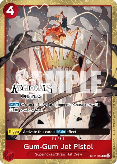 Gum-Gum Jet Pistol (Offline Regional 2024) [Participant] #ST01-015 One Piece Promotion Cards