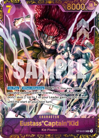 Eustass"Captain"Kid #ST10-013 One Piece Promotion Cards