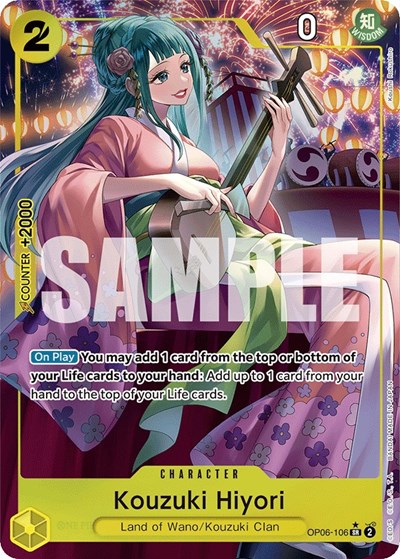 Kouzuki Hiyori (Alternate Art) #OP06-106 Wings of the Captain