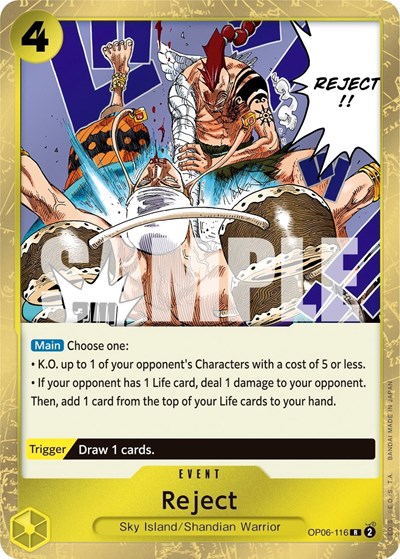 Reject #OP06-116 Wings of the Captain