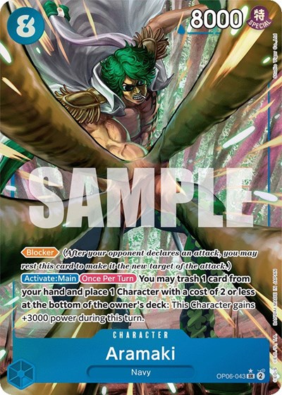 Aramaki (Alternate Art) #OP06-043 Wings of the Captain