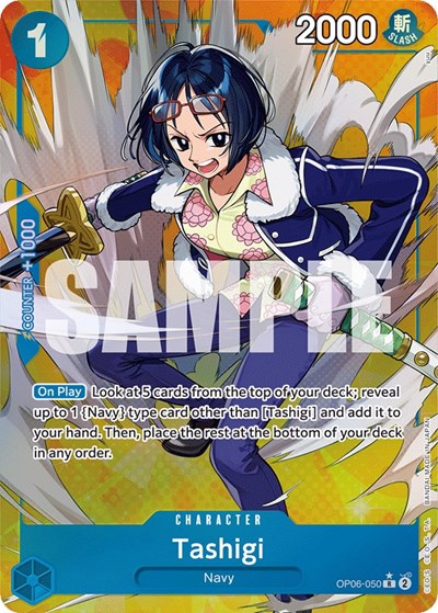 Tashigi (Alternate Art) #OP06-050 Wings of the Captain