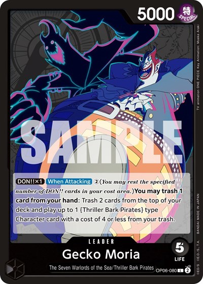Gecko Moria #OP06-080 Wings of the Captain