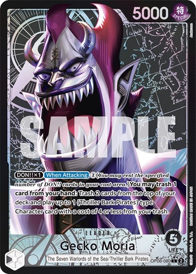 Gecko Moria (Alternate Art) #OP06-080 Wings of the Captain