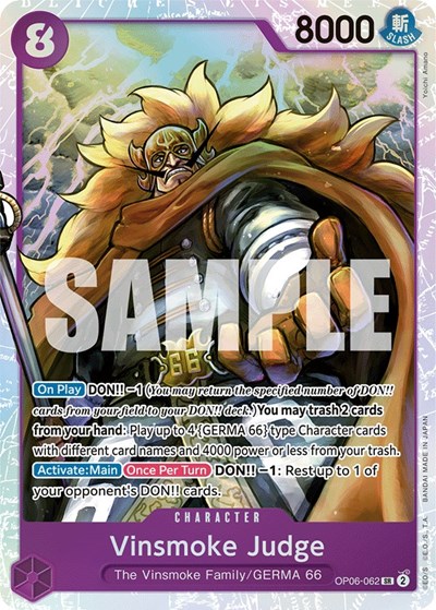 Vinsmoke Judge #OP06-062 Wings of the Captain
