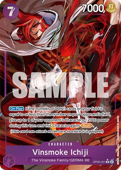Vinsmoke Ichiji (Alternate Art) #OP06-061 Wings of the Captain