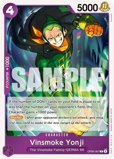 Vinsmoke Yonji #OP06-067 Wings of the Captain