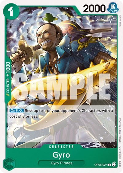 Gyro #OP06-027 Wings of the Captain
