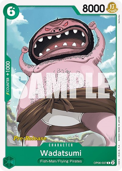 Wadatsumi #OP06-037 Wings of the Captain Pre-Release Cards