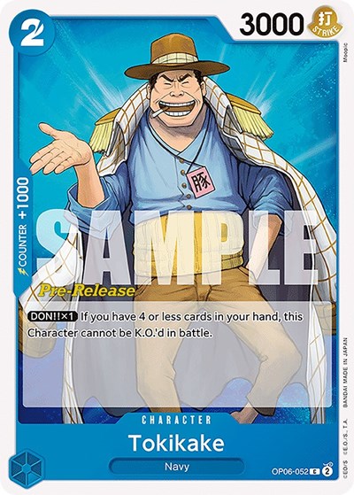 Tokikake #OP06-052 Wings of the Captain Pre-Release Cards