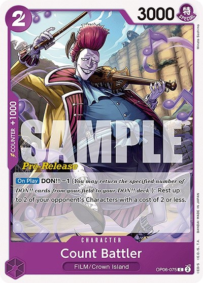 Count Battler #OP06-075 Wings of the Captain Pre-Release Cards