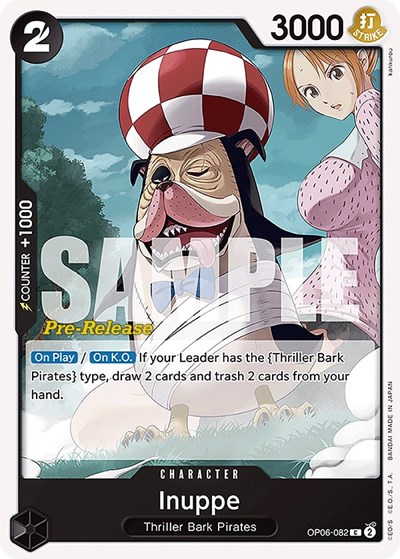Inuppe #OP06-082 Wings of the Captain Pre-Release Cards