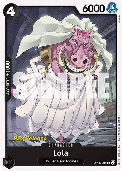 Lola #OP06-094 Wings of the Captain Pre-Release Cards