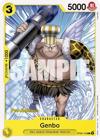 Genbo #OP06-105 Wings of the Captain Pre-Release Cards