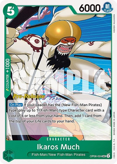 Ikaros Much #OP06-024 Wings of the Captain Pre-Release Cards