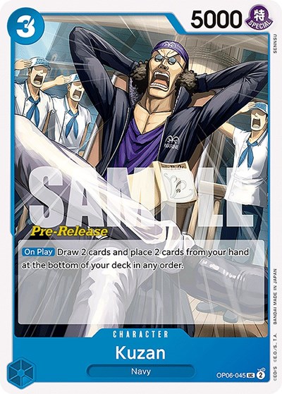 Kuzan #OP06-045 Wings of the Captain Pre-Release Cards