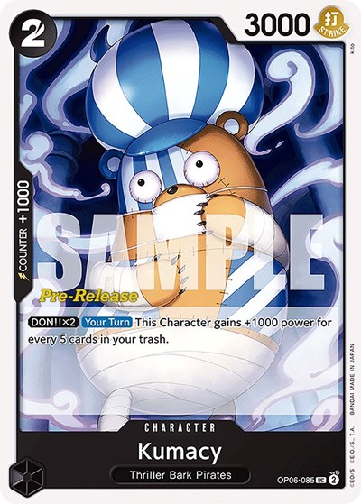 Kumacy #OP06-085 Wings of the Captain Pre-Release Cards