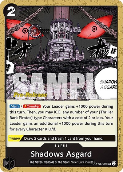 Shadows Asgard #OP06-095 Wings of the Captain Pre-Release Cards