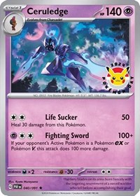 Ceruledge (Pokemon Day 2024) #40 Miscellaneous Cards & Products