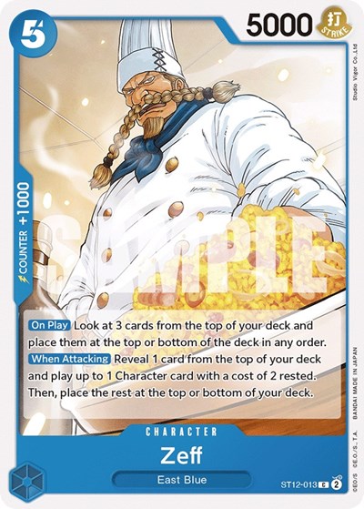 Zeff #ST12-013 Starter Deck 12: Zoro and Sanji