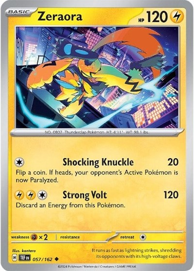 Zeraora #57 Temporal Forces