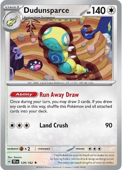 Dudunsparce #129 Temporal Forces