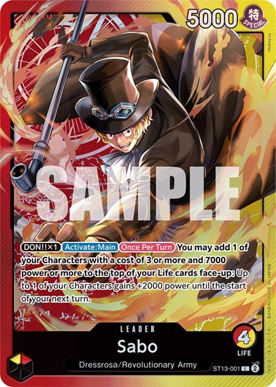 Sabo #ST13-001 Ultra Deck: The Three Brothers