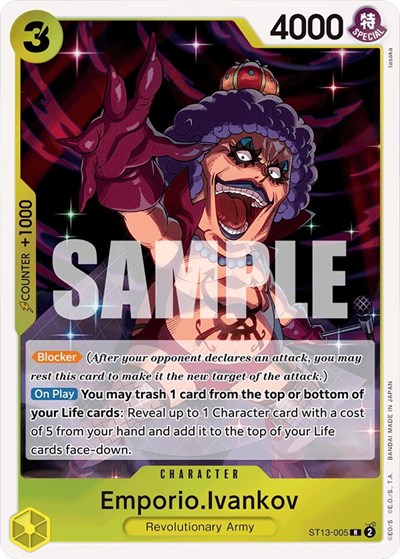 Emporio.Ivankov #ST13-005 Ultra Deck: The Three Brothers