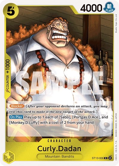 Curly.Dadan #ST13-006 Ultra Deck: The Three Brothers