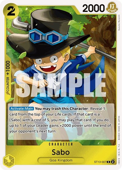 Sabo #ST13-007 Ultra Deck: The Three Brothers