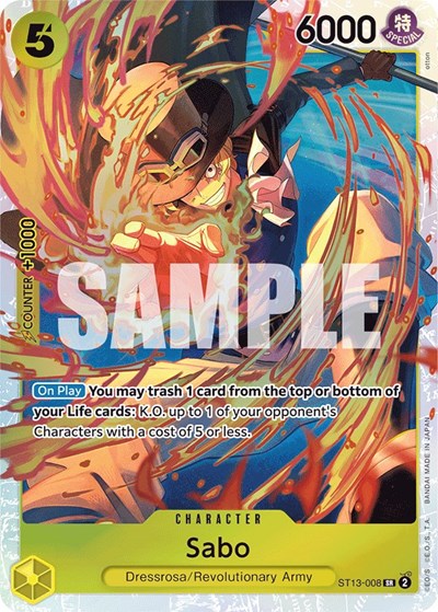 Sabo #ST13-008 Ultra Deck: The Three Brothers