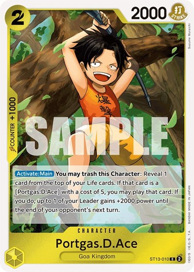 Portgas.D.Ace #ST13-010 Ultra Deck: The Three Brothers