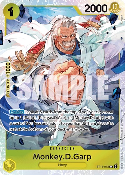 Monkey.D.Garp #ST13-013 Ultra Deck: The Three Brothers