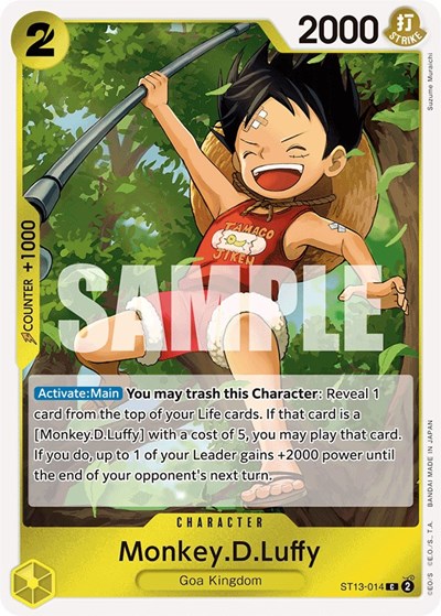 Monkey.D.Luffy #ST13-014 Ultra Deck: The Three Brothers