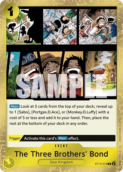 The Three Brothers' Bond #ST13-019 Ultra Deck: The Three Brothers