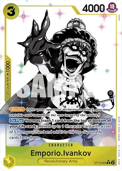Emporio.Ivankov (Parallel) #ST13-005 Ultra Deck: The Three Brothers
