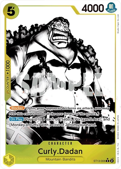 Curly.Dadan (Parallel) #ST13-006 Ultra Deck: The Three Brothers